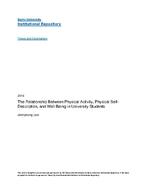 The relationship between physical activity, physical self-description, and well-being in university students